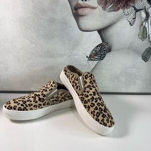 Naughty Monkey Leopard Print Slip-On Sneakers